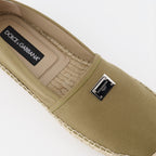 Espadrilles Logo plaque espadrilles Dolce & Gabbana Green Man