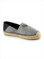 Espadrilles Espadrilles à strass Prada Argenté Femme
