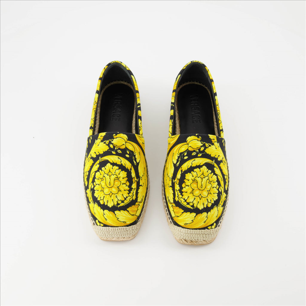 Espadrilles Espadrilles Barocco Versace Jaune Femme