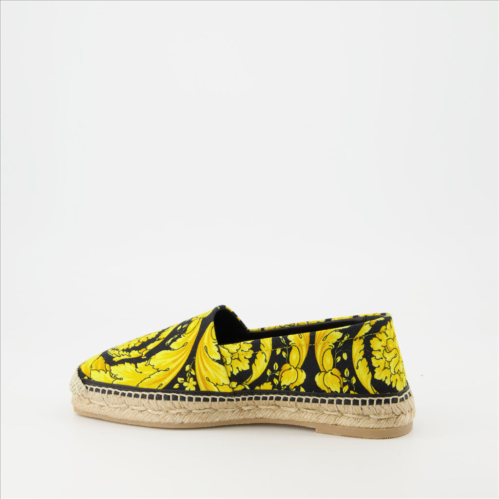 Espadrilles Espadrilles Barocco Versace Jaune Femme