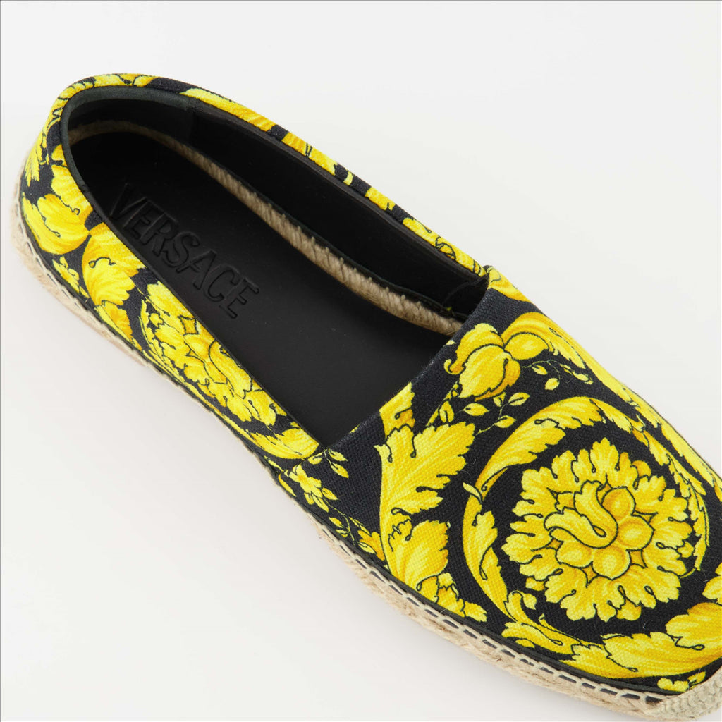 Espadrilles Espadrilles Barocco Versace Jaune Femme