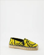 Espadrilles Espadrilles Barocco Versace Jaune Femme