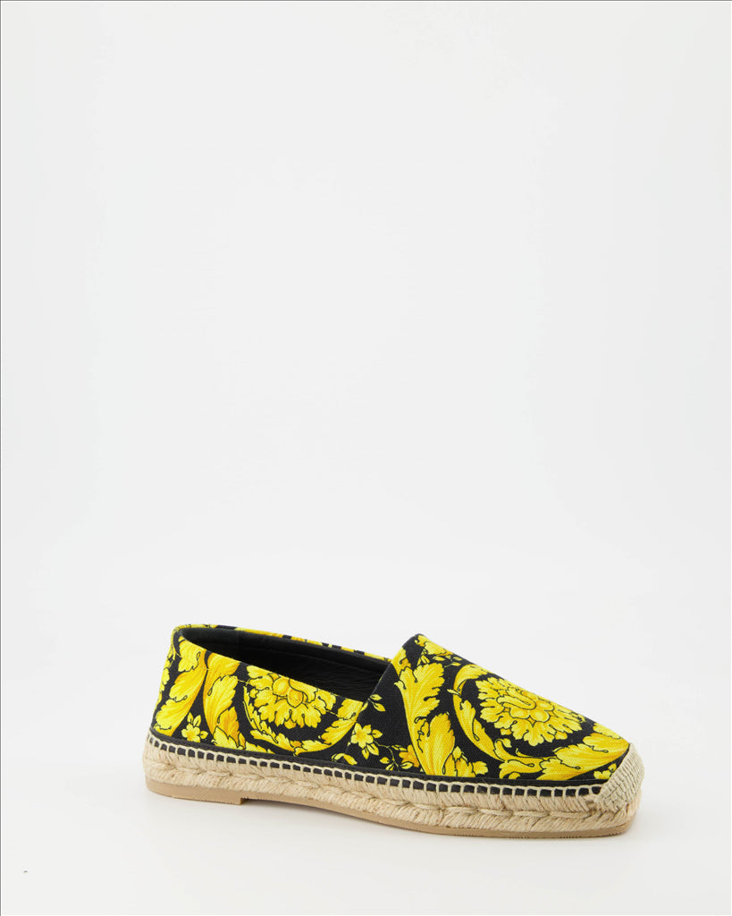 Espadrilles Espadrilles Barocco Versace Jaune Femme