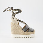 Espadrilles compensées Gaia à cristaux