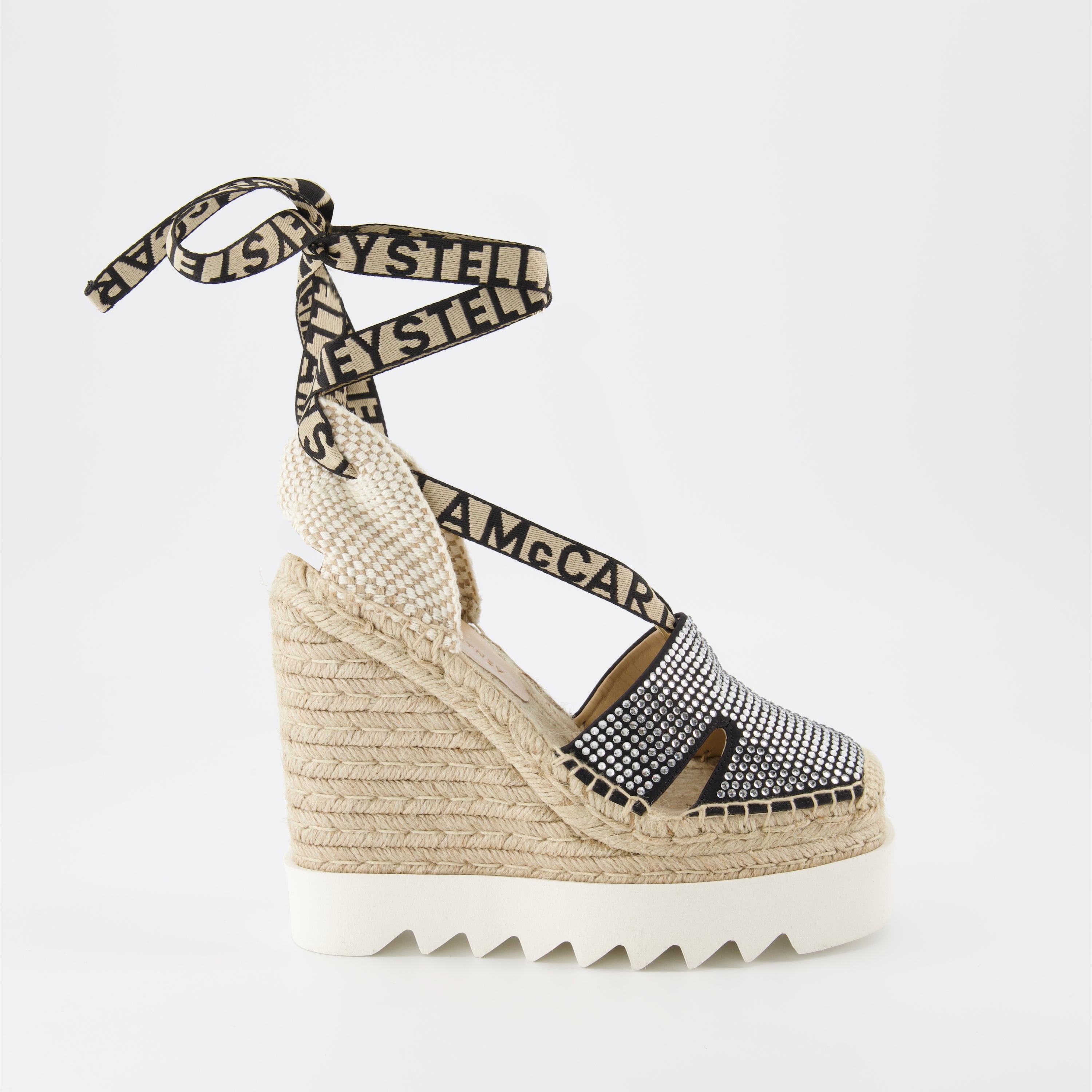 Espadrilles compensées Gaia à cristaux