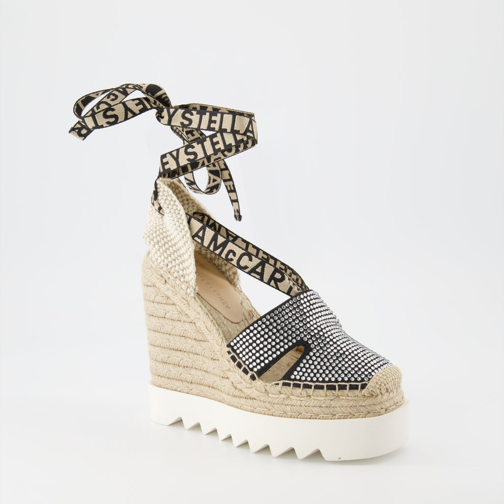 Espadrilles compensées Gaia à cristaux