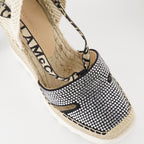 Espadrilles compensées Gaia à cristaux