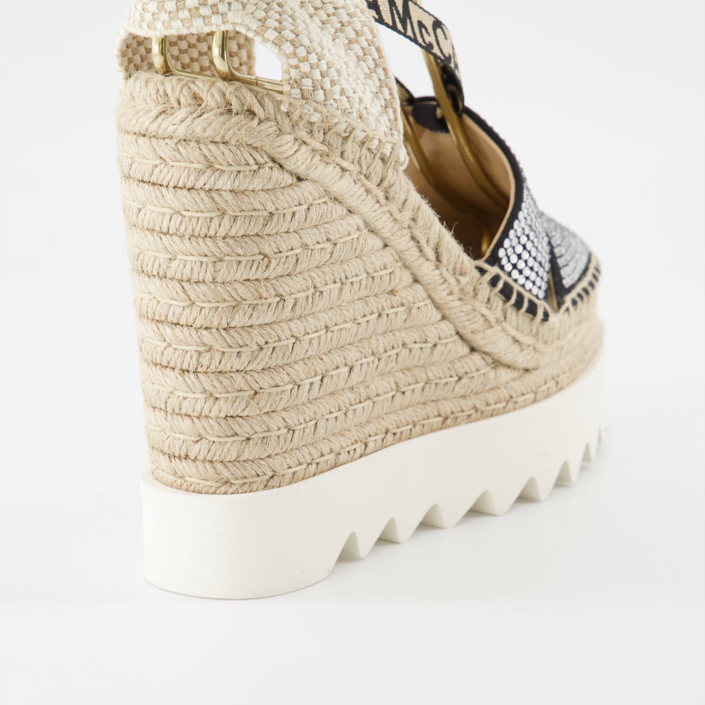 Espadrilles compensées Gaia à cristaux