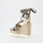 Espadrilles compensées Gaia à cristaux