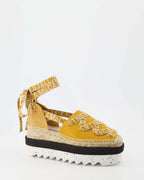 Plateauschuhe Espadrilles compensées Gaia Stella McCartney Gelb Femme