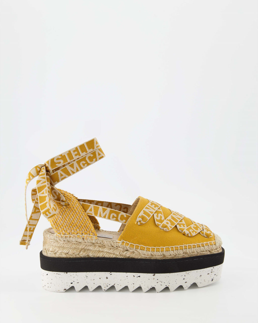 Plateauschuhe Espadrilles compensées Gaia Stella McCartney Gelb Femme