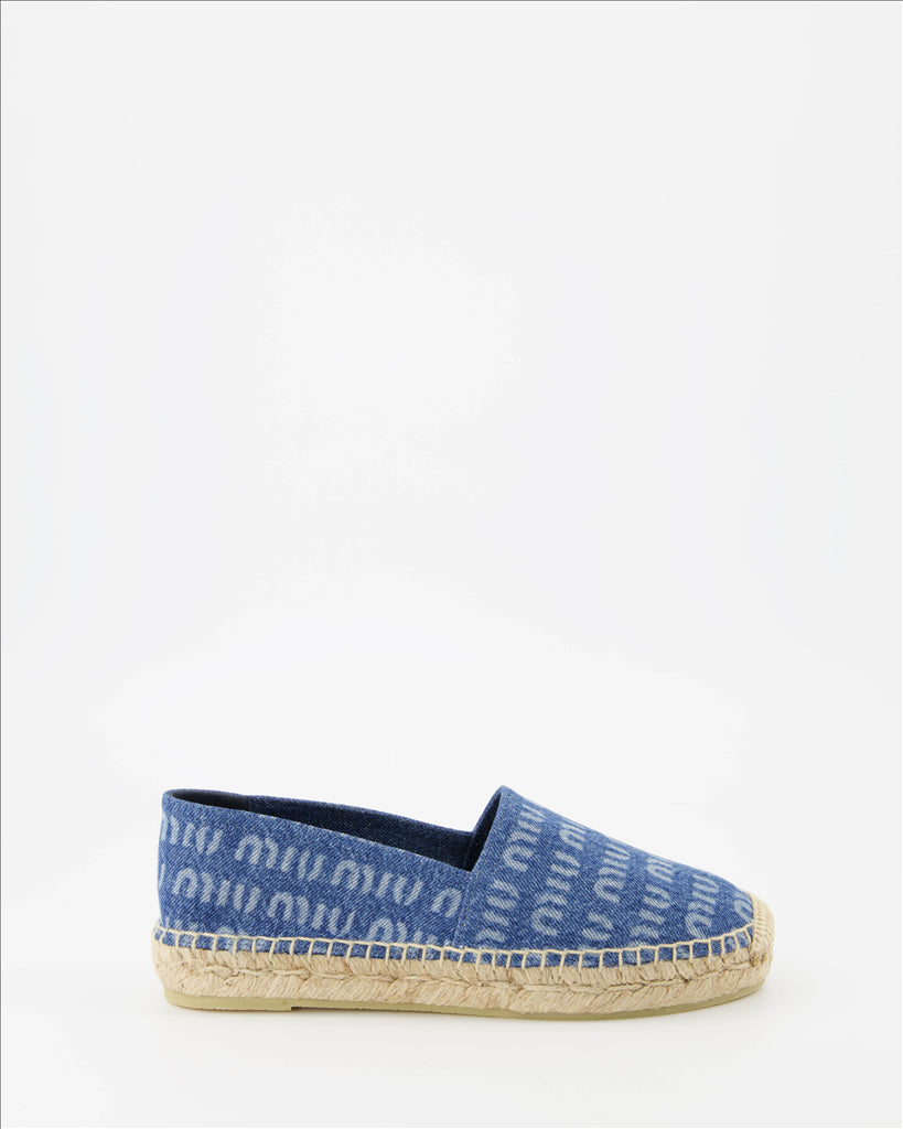 Espadrilles Espadrilles en denim Miu Miu Bleu Femme