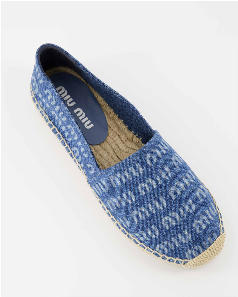 Espadrilles Espadrilles en denim Miu Miu Bleu Femme