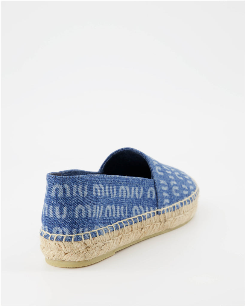Espadrilles Espadrilles en denim Miu Miu Bleu Femme