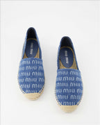 Espadrilles Espadrilles en denim Miu Miu Bleu Femme