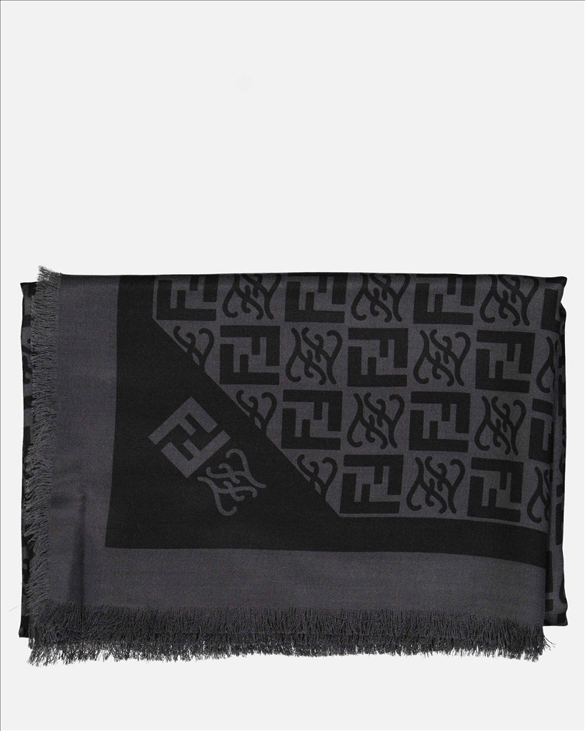 Écharpes, foulards et gants Foulard FF Fendi Noir Homme