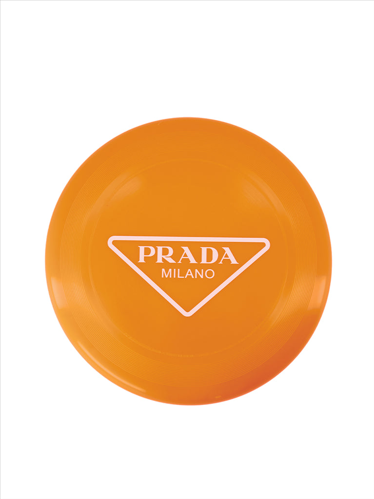 Lifestyle Frisbee à logo Prada Orange Unisexe