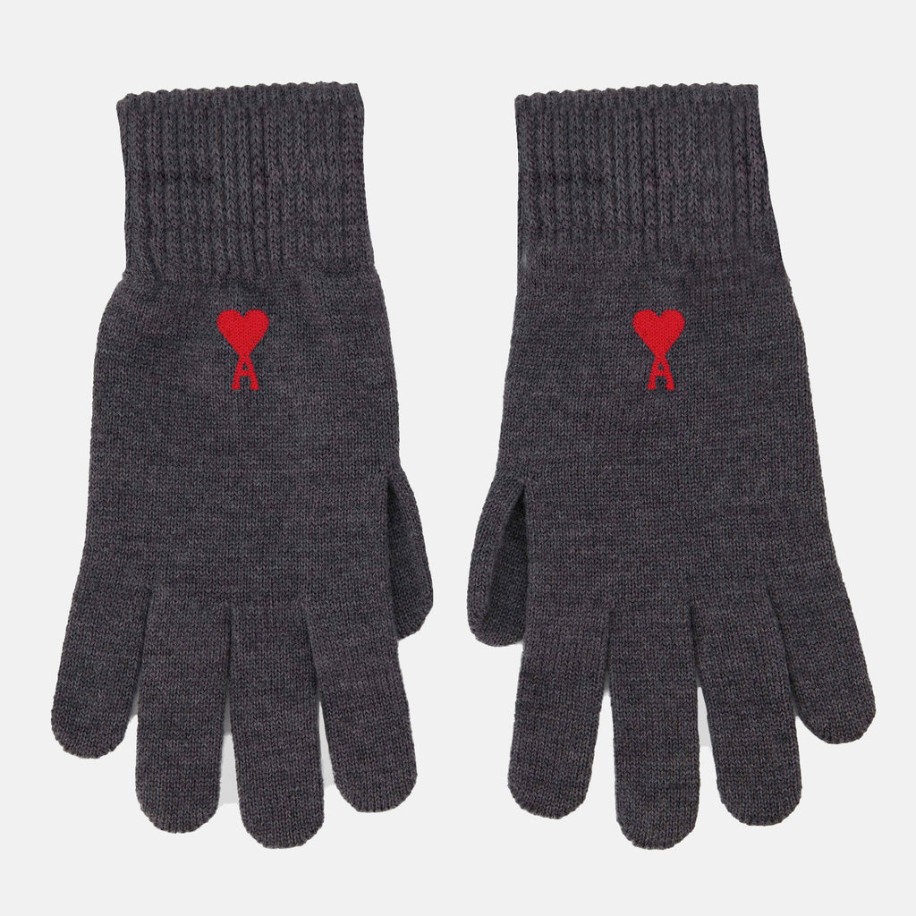 Scarves and gloves Friend of Heart Gloves Ami PARIS Gray Unisex