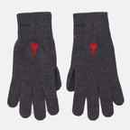Scarves and gloves Friend of Heart Gloves Ami PARIS Gray Unisex