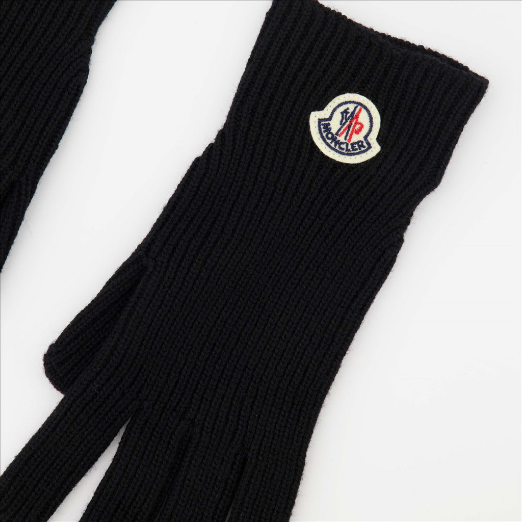 Scarves and gloves Wool gloves Moncler Black Man