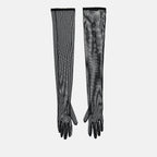 Gants longs transparents