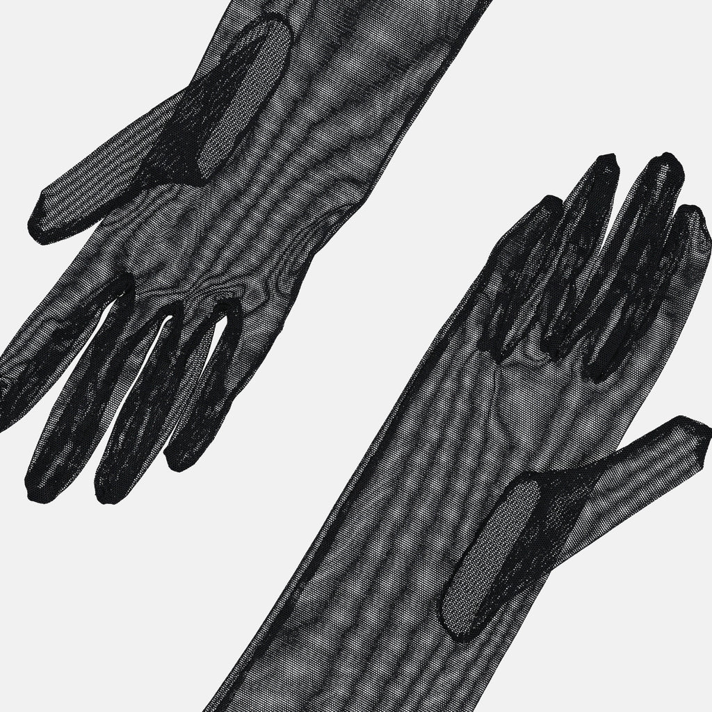 Gants longs transparents