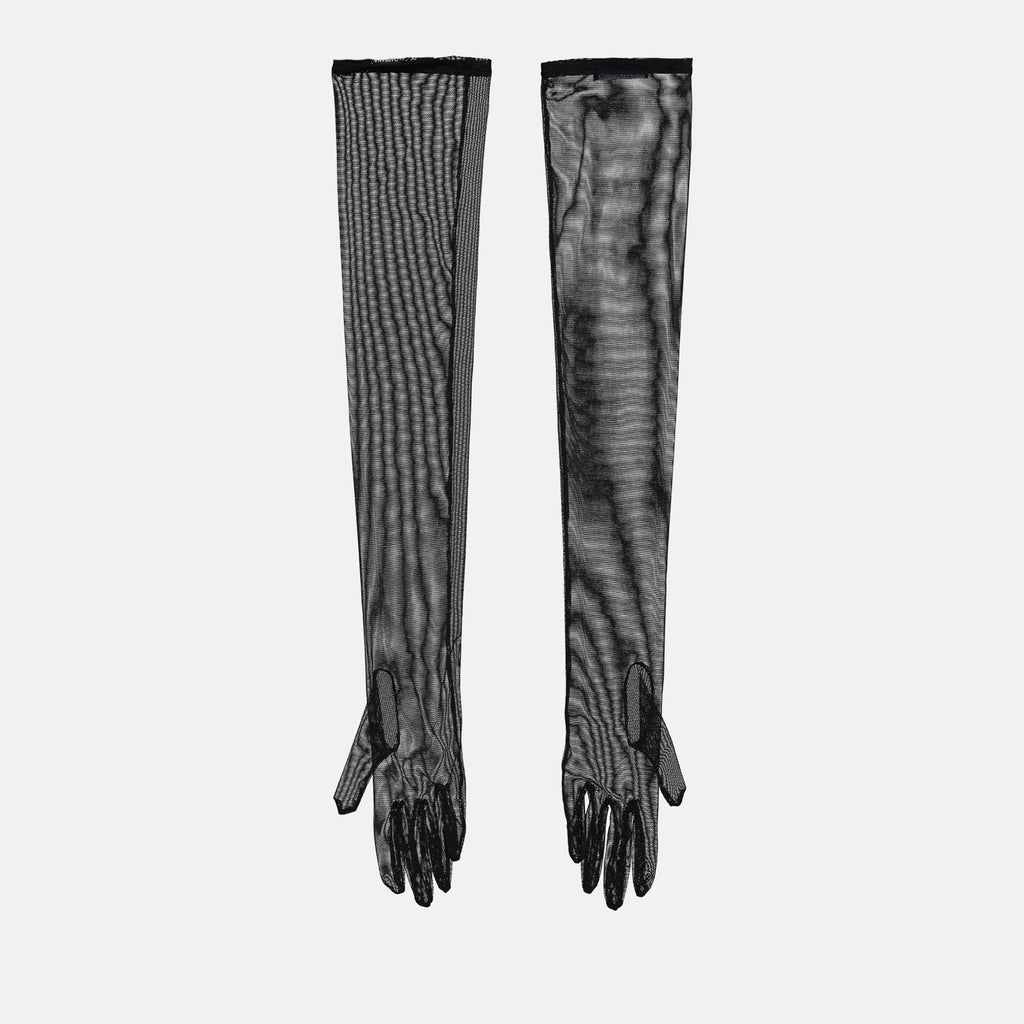 Gants longs transparents