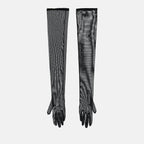 Gants longs transparents