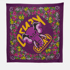 Écharpes, foulards et gants Grand carré KENZO Elephant Kenzo Violet Homme