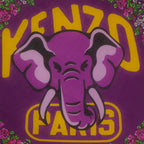 Écharpes, foulards et gants Grand carré KENZO Elephant Kenzo Violet Homme