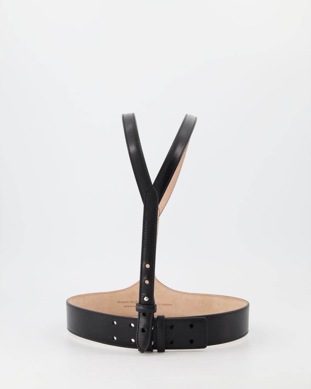 Gürtel Harnais en cuir Alexander McQueen Schwarz Femme