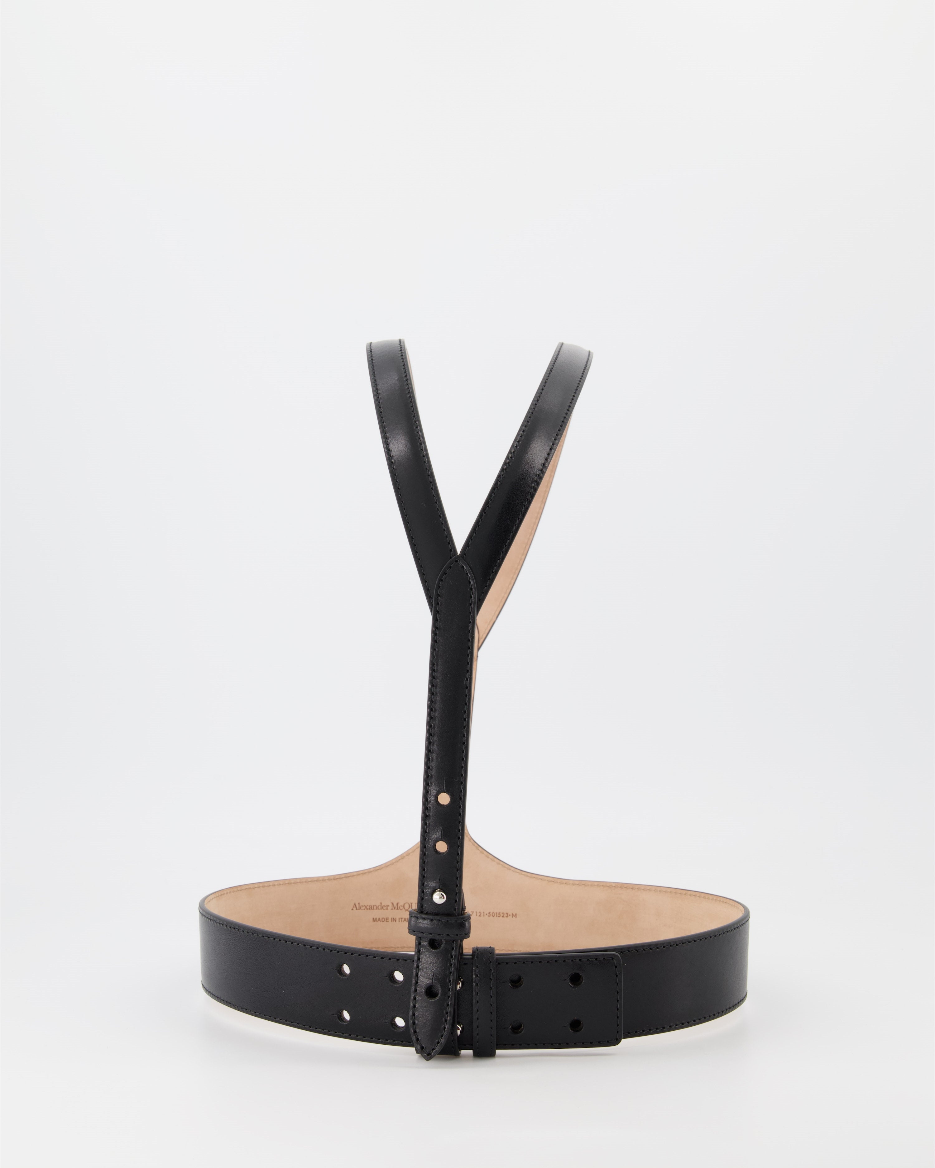 Gürtel Harnais en cuir Alexander McQueen Schwarz Femme