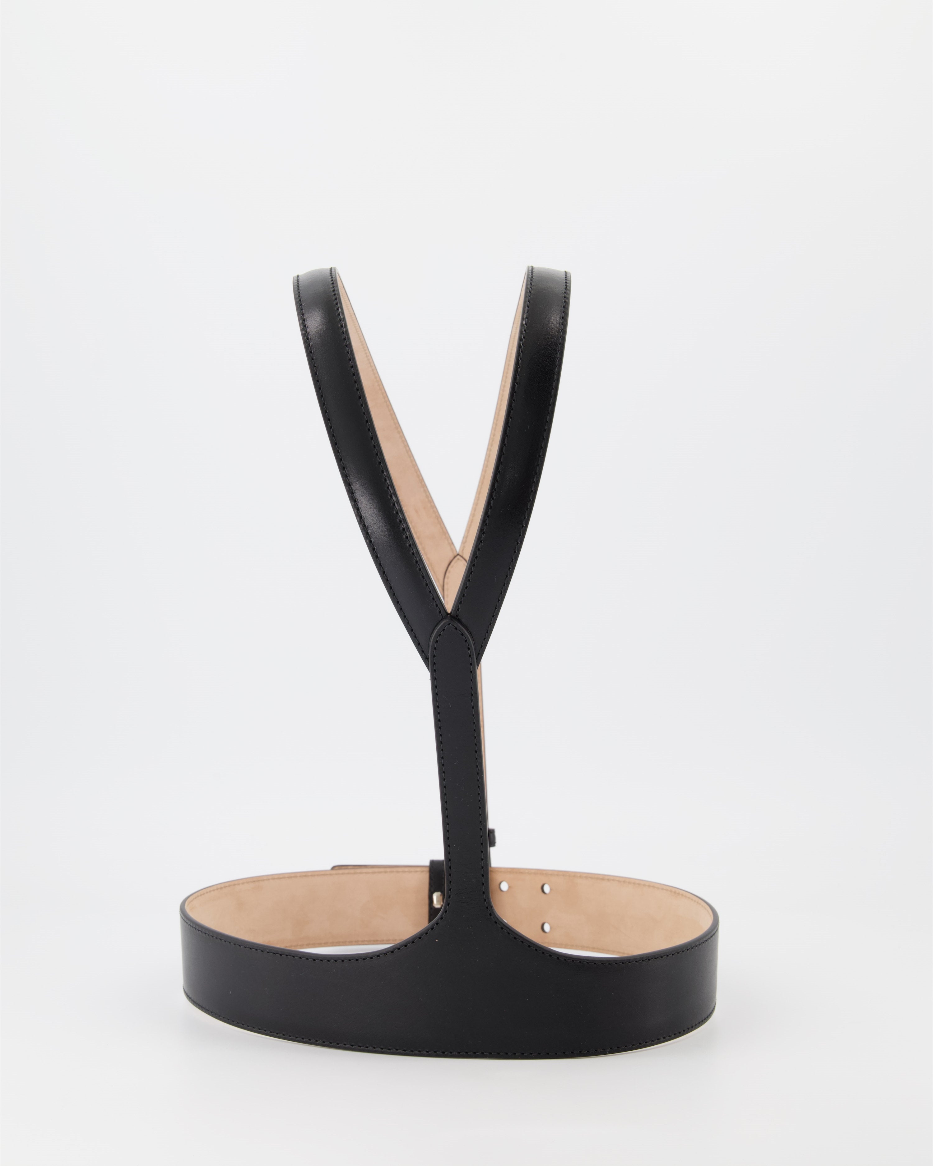 Gürtel Harnais en cuir Alexander McQueen Schwarz Femme