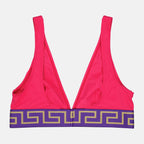 Strandmode Haut de bikini Greca Versace Rosa Femme