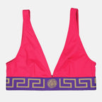 Strandmode Haut de bikini Greca Versace Rosa Femme