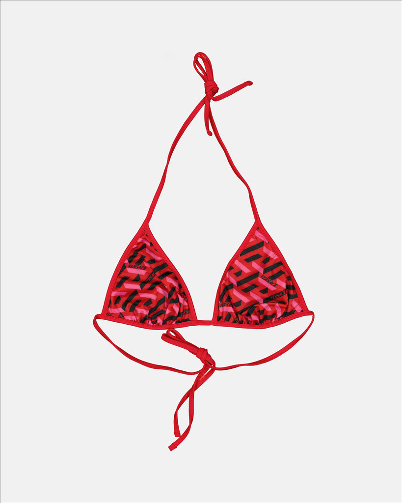 Strandmode Haut de bikini Greca Versace Rot Femme