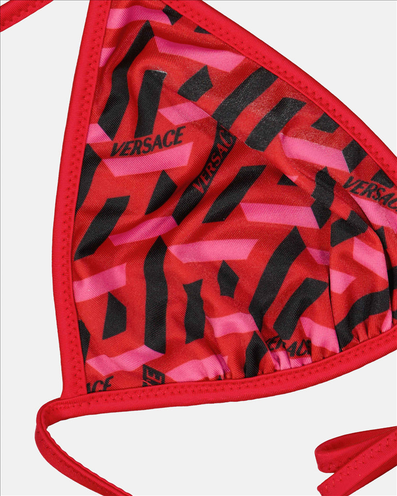 Strandmode Haut de bikini Greca Versace Rot Femme