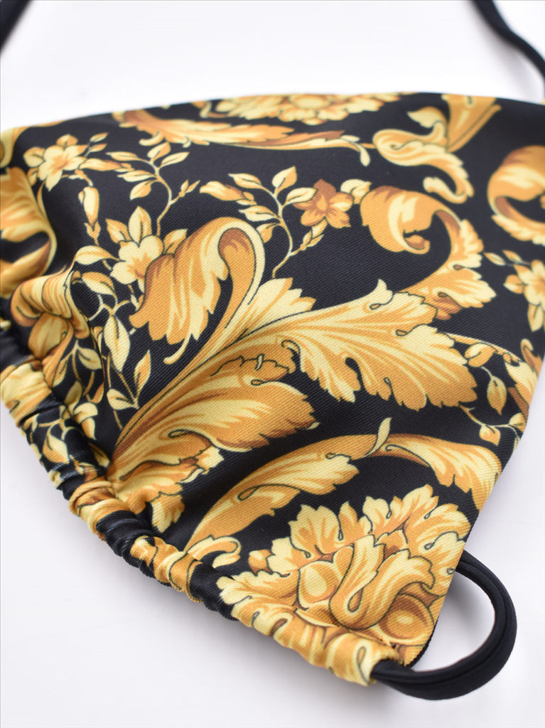 Strandmode Haut de bikini Versace Gelb Femme