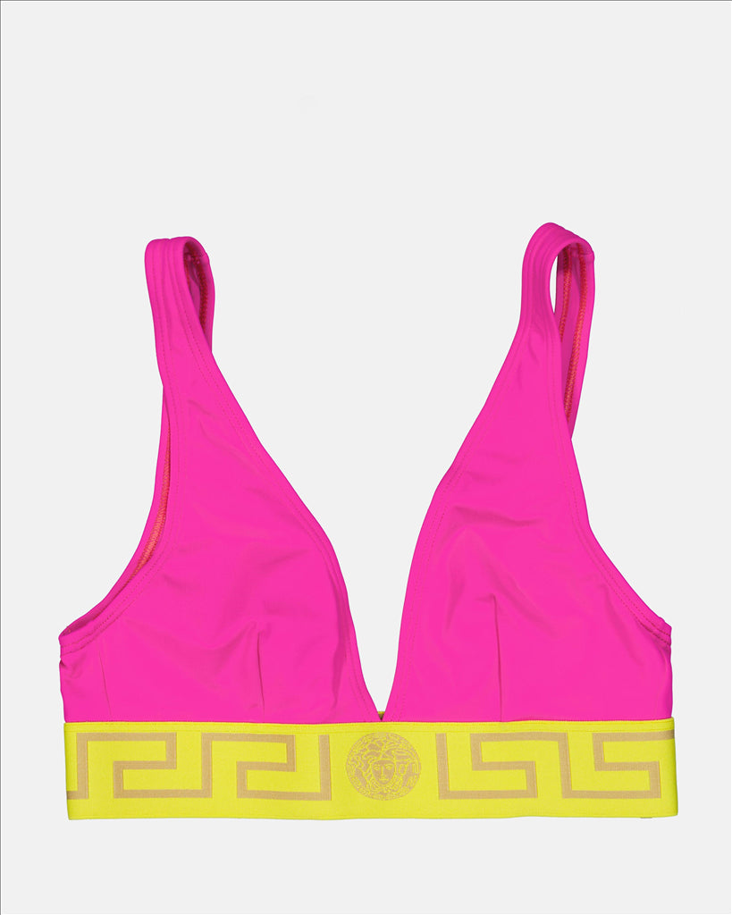 Strandmode Haut de bikini Medusa Greca Versace Rosa Femme