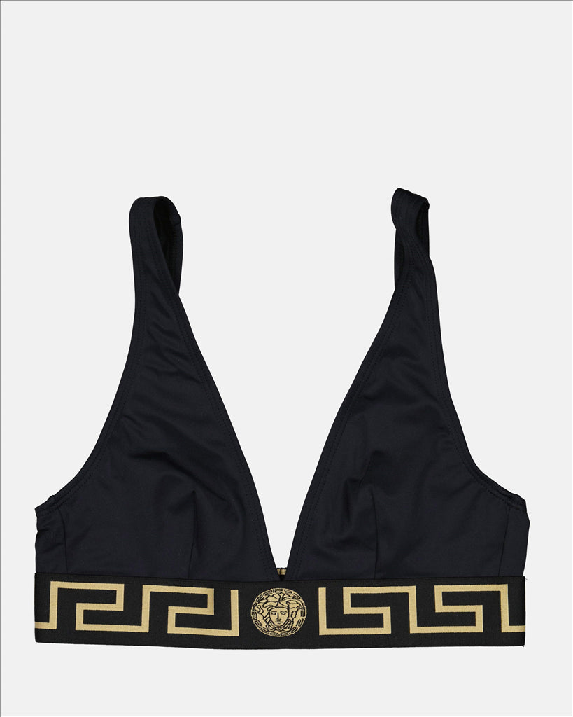 Beachwear Haut de bikini Versace Noir Femme