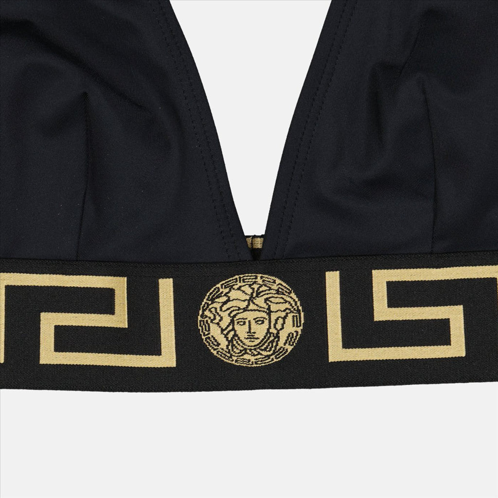 Moda praia Top de Bikini Versace Preto Femme