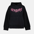 Sweatshirts Hoodie à logo Versace Noir Femme