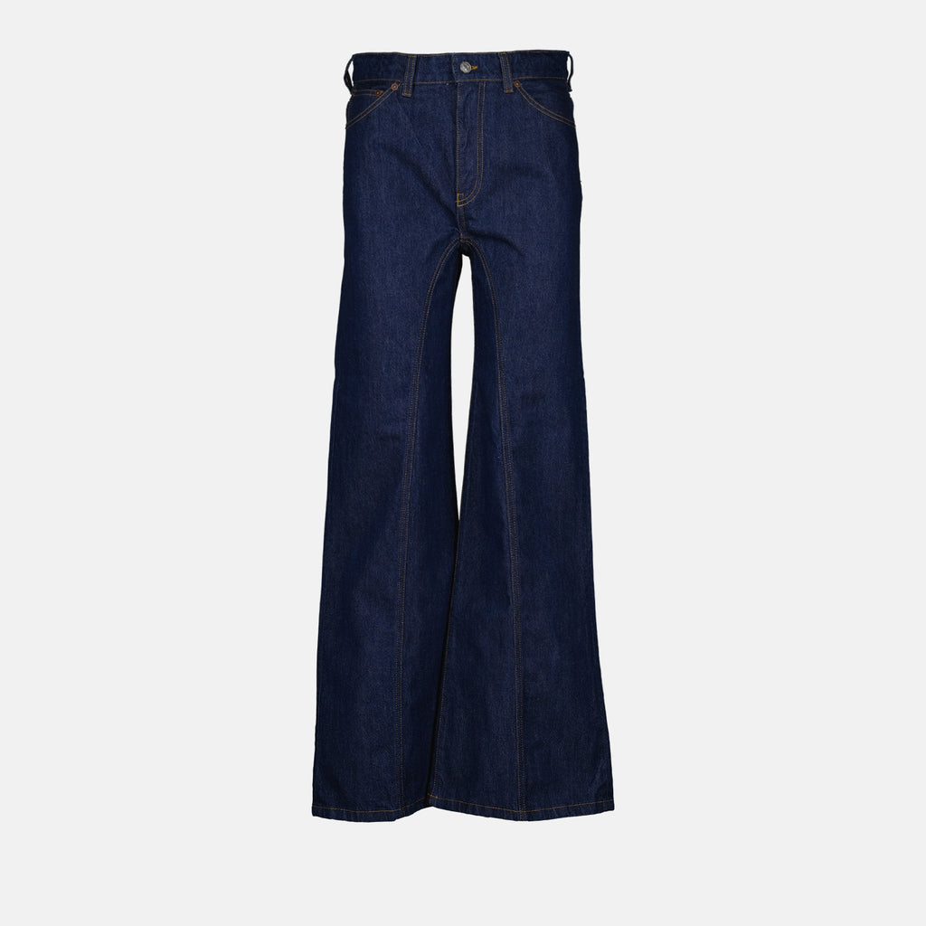 Pantalons Jean évasé Victoria Beckham Bleu Femme