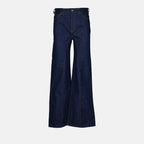 Pantalons Jean évasé Victoria Beckham Bleu Femme