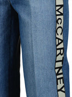 Hosen Jeans à bande logo Stella McCartney Blau Femme