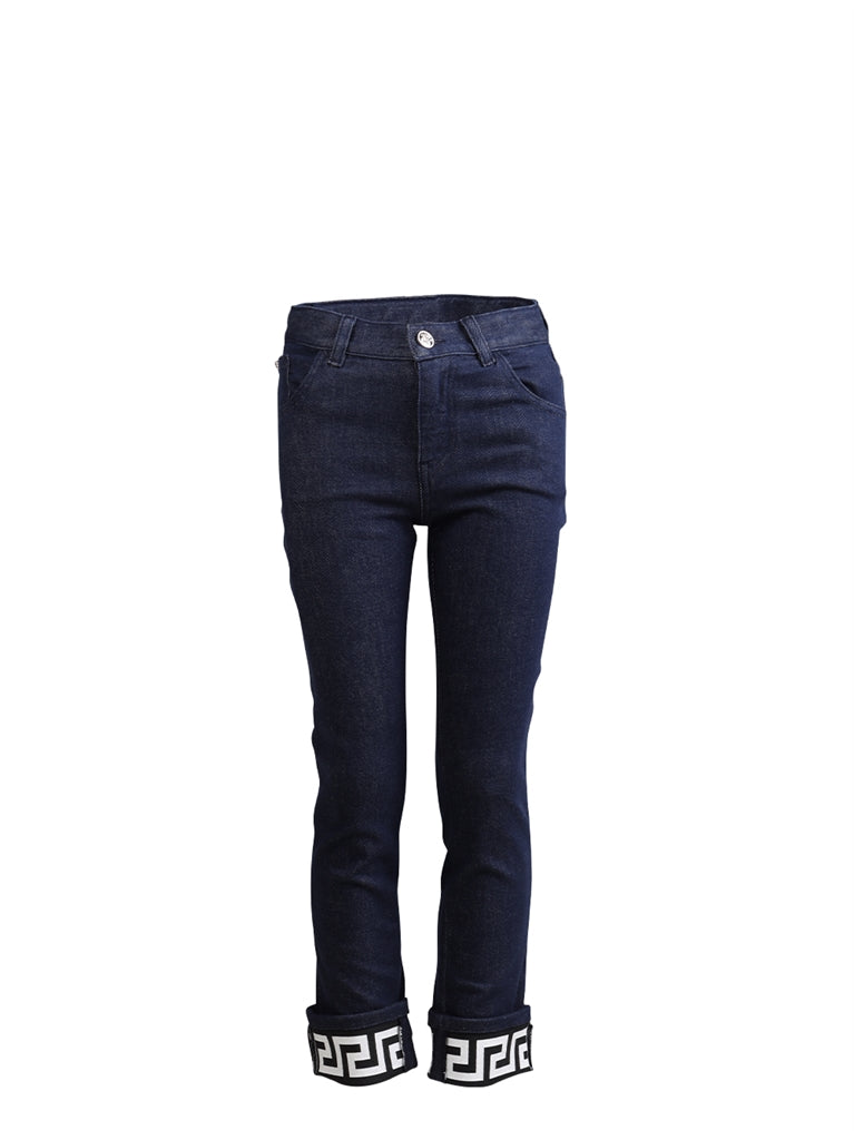 Clothing Greca Jeans Versace Blue Kids