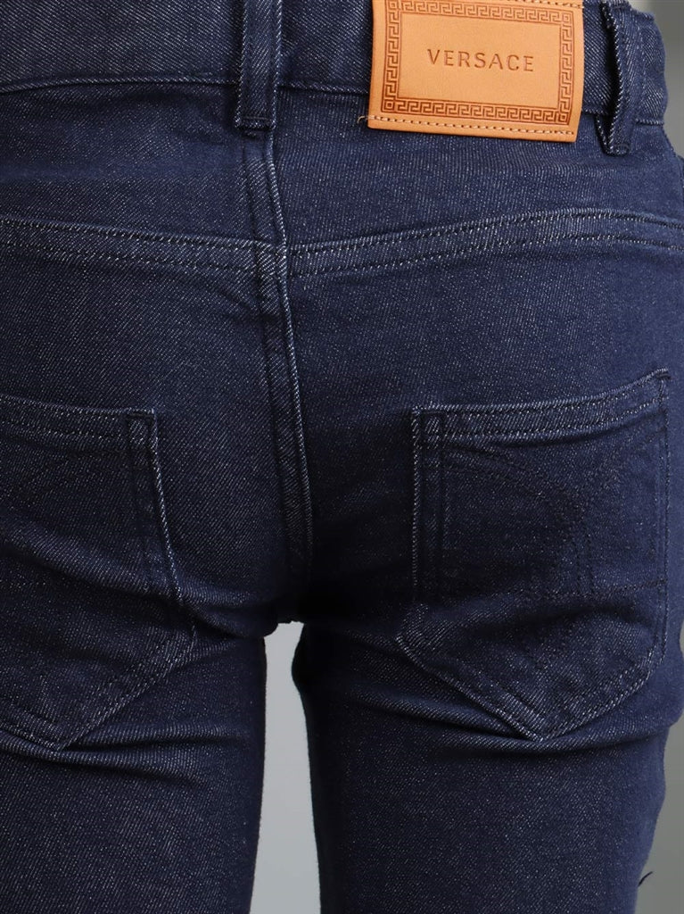 Clothing Greca Jeans Versace Blue Kids