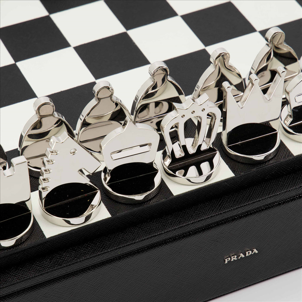 Lifestyle Jeu d'échecs Saffiano Prada Schwarz Unisex