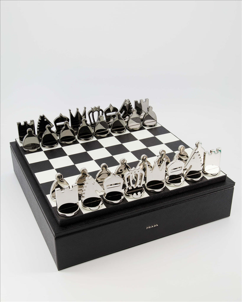 Lifestyle Jeu d'échecs Saffiano Prada Schwarz Unisex