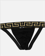 Underwear and homewear Greca Jock Strap Versace Black Man